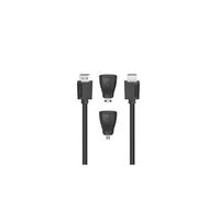 Câble HDMI hte vit ., Ultra-HD 4K, Ethernet, 1,50m + 2 adaptateurs . HDMI,