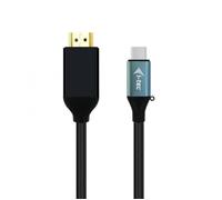 I-Tec Câble vidéo 24 pin USB-C mâle pour HDMI mâle 2 m support 4K