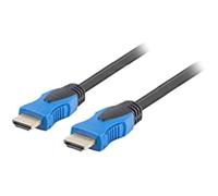 Câble HDMI LANBERG CA-HDMI-20CU-0075-BK connecteurs mâle/mâle plaqués Or résolution jusqu'à 3840 x 2160 7,5 mètres Noir
