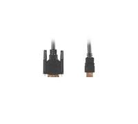 CABLE HDMI LANBERG MACHO/DVI-D 18+1 MACHO SINGLE LINK 0.5M NEGRO