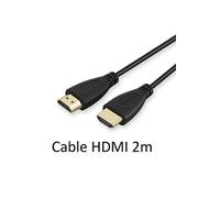 Cable HDMI Male 2m pour TV GRUNDIG Console Gold 3D FULL HD 4K Television Ecran 1080p Rallonge (NOIR)
