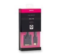 Câble HDMI mâle/ DVI mâle 2 m DVI-D 24+1