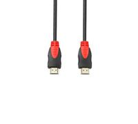 Cable HDMI 1.4 1,5m M/M (Noir/Rouge)