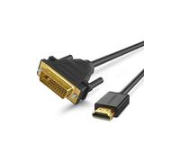 Câble HDMI Mâle vers DVI D 24 1 Mâle 1080P, plaqué or, 2m