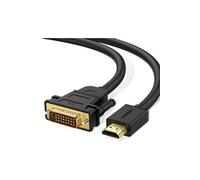 UGREEN Câble HDMI DVI 1080P Full HD Adaptateur HDMI Mâle vers DVI Mâle Bidirectionnelle Compatible avec PS4 PS3 Xbox One Xbox 360