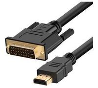 Câble HDMI mâle vers DVI mâle Vidéo Full HD 1080p 1.5m Noir
