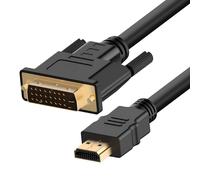 Câble HDMI mâle vers DVI mâle Vidéo Full HD 1080p 1.5m LinQNoir