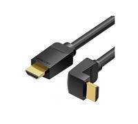 Câble HDMI Mâle vers HDMI Mâle 4K 2.0 Coudé 90º - 2m - Couleur Noir