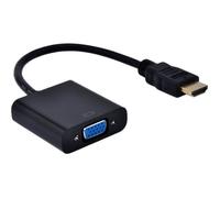 Câble HDMI mâle vers VGA femelle vidéo adaptateur convertisseur (Noir,1080p)