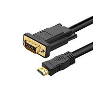 Cable HDMI Male vers VGA Male pour PC ASUS ROG Adaptateur Gold Full HD PC Ecran 1080p (Noir)