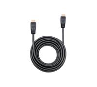 Manhattan Câble HDMI 353977 – Mâle-Mâle 10 m, 4K UHD, Ethernet, CL3 In-Wall, certifié UL, Noir