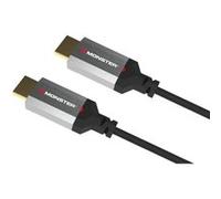 Monster Câble HDMI Essentiels UHD 4K HDR 22,5 Gbps 3,6 m Noir et Gris