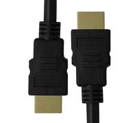 Câble HDMI MSC haute définition 1080p, 15 m, compatible avec Fire TV, Apple TV, Xbox PlayStation, PS4, PS3, PC, canal de retour audio, noir