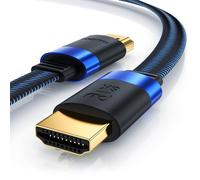Câble HDMI Plat 2.1 8k 1m- 8k @ 30Hz, @ 120Hz DSC - 4k @144Hz - @240Hz DSC - UHD II - HDMI 2.0a 2.0b - 3D, PS5, PS4 - Haut débit Ethernet - VRR - Dynamic HDR 10+ - eARC - Dolby Vision