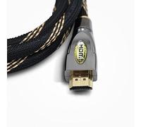 Câble HDMI professionnel doré haute vitesse Ultra 4K v2.0/1.4a 3D 2160p PS4 Sky HD 4K Ultra HD Ethernet retour audio (5 mètres)