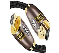 Câble HDMI Rouge IBRA 2.1 Câble 8K Ultra Haute Vitesse 48 Gbit/s|Prend en Charge 8K@60HZ,4K@120HZ,4320p,Compatible avec Fire TV,3D Support,Fonction Ethernet,8K UHD,3D Xbox Playstation PS3 PS4,etc-2M