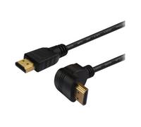 SAVIO CL-109 - Câble HDMI avec Ethernet - HDMI mâle droit pour HDMI mâle angle droit - 3 m - blindé - support 4K G