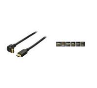 Câble HDMI - SHIVERPEAKS - BASIC-S - 5 m - extrémité coudée/droite - contacts plaqués or