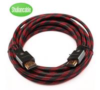 Câble HDMI Shuliancable 2.0 4K 60Hz 1m 2m 3m 5m 10m 15m 20m Splitter Switcher HD TV Ordinateur portable PS4 Ordinateur Xbox rouge et noir