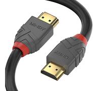 Câble de raccordement LINDY HDMI Fiche mâle HDMI-A, Fiche mâle HDMI-A 7.50 m anthracite, noir, rouge 36966 contacts dorés Câble