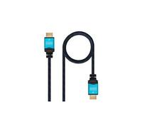 Câble hdmi tooq 10. 15. 37 v2. 0 noir bleu