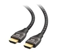 Câble HDMI Ultra 8K 48 Gbit/s avec connecteurs métalliques et Gaine tressée ¿ Compatible 8K 120 Hz et HDR pour PS5, Xbox Series X/S, RTX3080 / 3090, RX 6800/6900 Apple TV¿ 2 m