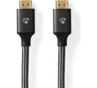 Nedis, Câble HDMI vers HDMI ultra haut débit 8K 60Hz 3m, gris anthracite