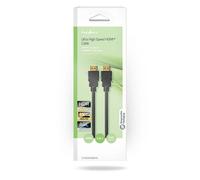 Câble HDMI™ Ultra High Speed | Connecteur HDMI™ | Connecteur HDMI™ | 8K@60Hz | 48 Gbps | 3,00m | Rond | 6,7mm | Noir | Boîte