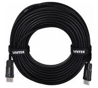 UNITEK Câble HDMI C11072BK-25M 25 m HDMI 2.0 4K 60 Hz ARC HDCP 2.2 Fibre optique Noir