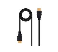 Câble HDMI V2.0 - Transmission 4K à 60Hz, bande passante de 18 Gbit/s, longueur de 1,5 m, noir.