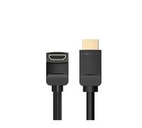 Câble HDMI Vention 4K HDMI 2.0 Adaptateur HDMI coudé à 90/270 degrés for Apple TV PS4 Splitter Audio Vidéo Câble HDMI à 90 degrés(90 Degree Black,5m)