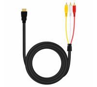 Câble HDMI vers 3x RCA Mâles Adaptateur Audio et Vidéo 1.5m HD-AV994 LinQ Noir Noir G