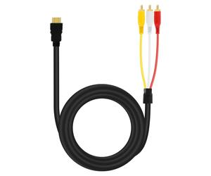 Câble HDMI vers 3x RCA Mâles Adaptateur Audio et Vidéo 1.5m HD-AV994 Noir