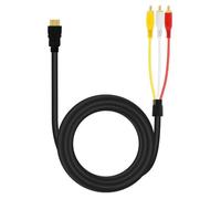 Câble HDMI vers 3x RCA Mâles Adaptateur Audio et Vidéo 1.5m HD-AV994 LinQ Noir