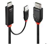 Lindy Câble adaptateur HDMI / DisplayPort 41498 – mâle HDMI‑A et mâle DisplayPort 1 m noir