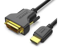 Câble HDMI vers DVI, BENFEI 4,5 m bidirectionnel DVI-D 24 + 1 mâle vers HDMI mâle Câble Adaptateur Haute Vitesse Compatible 1080P Full HD Compatible pour Raspberry Pi, Roku, Xbox One, PS4 PS3
