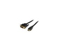 StarTech Câble HDMI vers DVI-D HDDVIMM50CM 50 cm Mâle/Mâle Noir Plaqué or