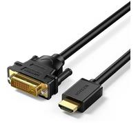 UGREEN Câble HDMI DVI 1080P Full HD Adaptateur HDMI Mâle vers DVI Mâle Bidirectionnelle Compatible avec PS4 PS3 Xbox One Xbox 360 TV Box HDTV PC Ultrabook Lecteur Blu Ray (2M)