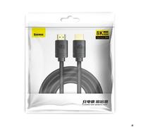 Baseus Câble HDMI CAKGQ-L01 2.1 8K 60Hz 48Gbps 4K120Hz 3m Noir eARC HDR VRR ALLM QMS