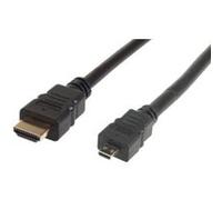 Konix Câble HDMI 1.4 vers Micro HDMI - Cable HD 1,20m - Cordon Male/Male - Compatible 3D, HD, Ultra HD 4K & ARC