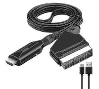 Câble HDMI vers péritel Adaptateur HDMI vers péritel Convertisseur HDMI vers péritel Adaptateur vidéo