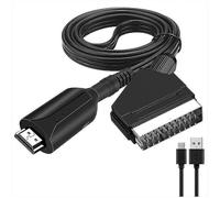 Câble HDMI vers péritel de 1 mètre de long connexion directe conversion facile (noir)