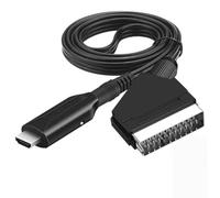 Câble HDMI vers péritel de 1 mètre de long, connexion directe, conversion pratique.