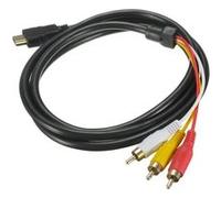 Câble HDMI vers RCA - 1080P - Conversion HD pour Décodeur vers 3 RCA Adaptateur de Câble Audio Vidéo Rouge Jaune Blanc pour TV HDTV