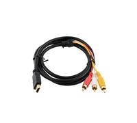 câble HDMI vers RCA, HDMI mâle vers 3RCA AV composite mâle M/M connecteur câble adaptateur Cordon émetteur (pas de fonction de conversion de