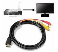 Câble HDMI vers RCA - STRAßE TECH - 1.5M - Noir - Audio et Vidéo - Connecteurs plaqués or