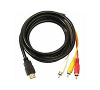 Câble HDMI vers RCA unidirectionnel, connecte les appareils récents aux appareils plus anciens pour une compatibilité parfaite. Connecteurs