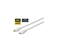 Câble HDMI VivoLink Pro - 2m - Triple blindage - Blanc - Support 4K