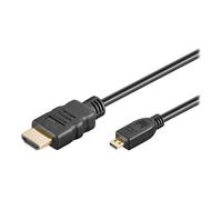 Câble HDMI+ Wentronic 3m - Noir - HDMI A/micro-D - Ethernet - ARC - 3D - HDCP