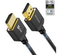 Câble HDMIultra haute vitesse Fin 8K 1m, Câble Hyper Fin,Câble HDMI 8K Extrêmement Flexible,Prend en Charge 10K 8K120 4K120 144Hz,eARC HDR10 4:4:4 HDCP 2.2&2.3 Dolby Compatible avec PS5/Xbox